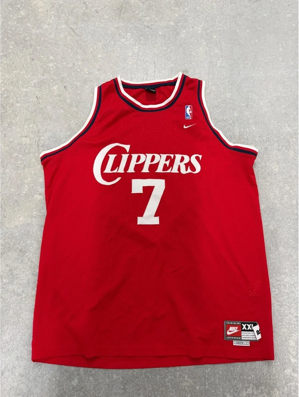 Vintage Nike LA Clippers Lamar Odom 7 Jersey Red Y2K NBA